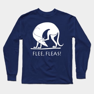 Ancient Greek Art Spartan Greyhound Hunting Dog, Flee, Fleas Long Sleeve T-Shirt